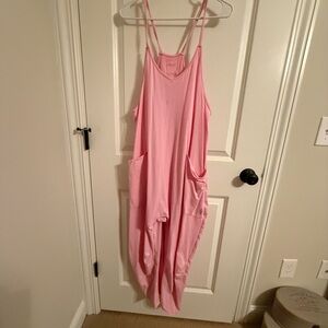 Free People Movement Hot Shot Onesie Pink with Pockets Size Small